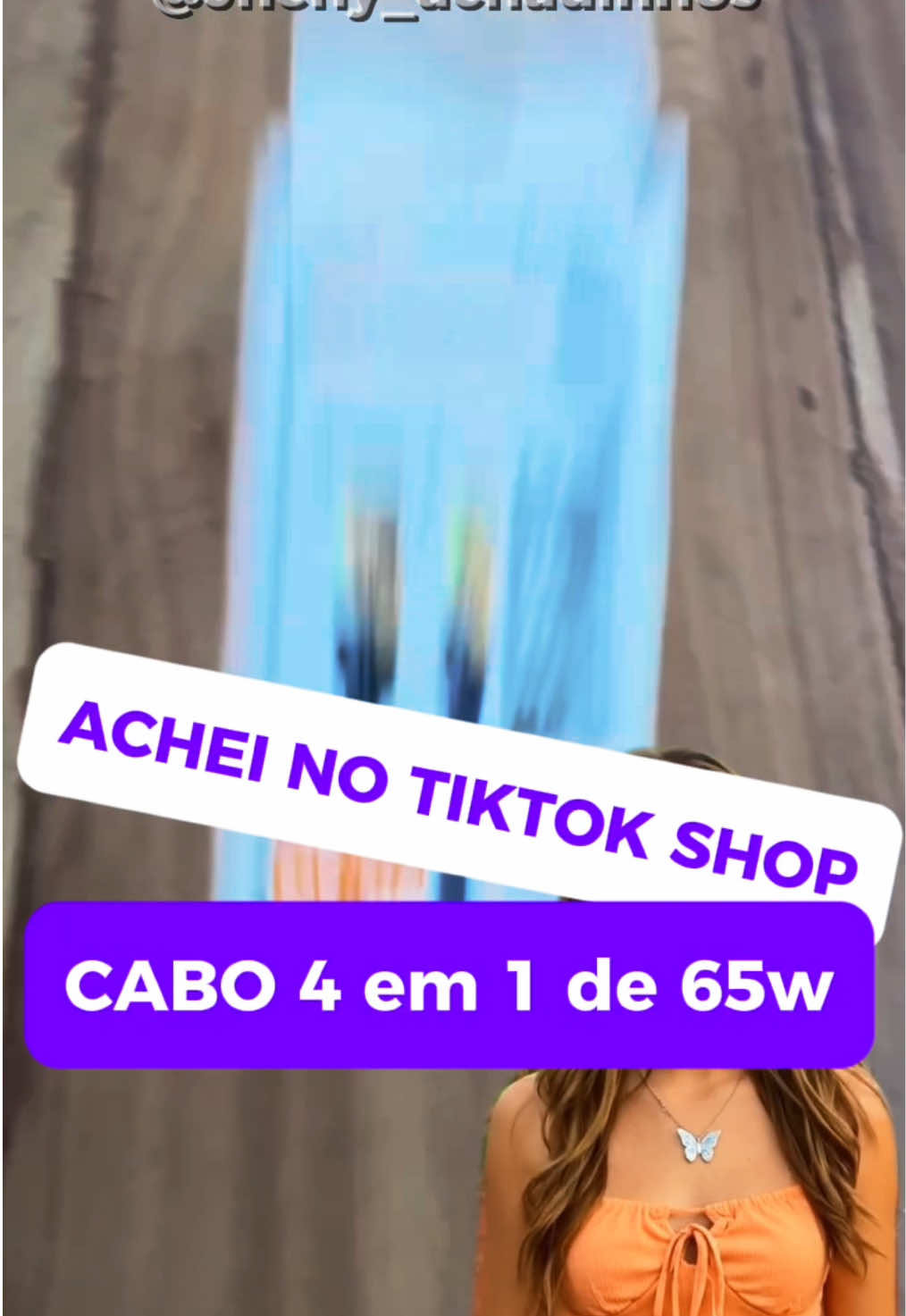 Cabo USB de carregamento rápido 4 em 1 de 65 W. #carregador #carregadordeiphone #tecnologia #celular #iphone 