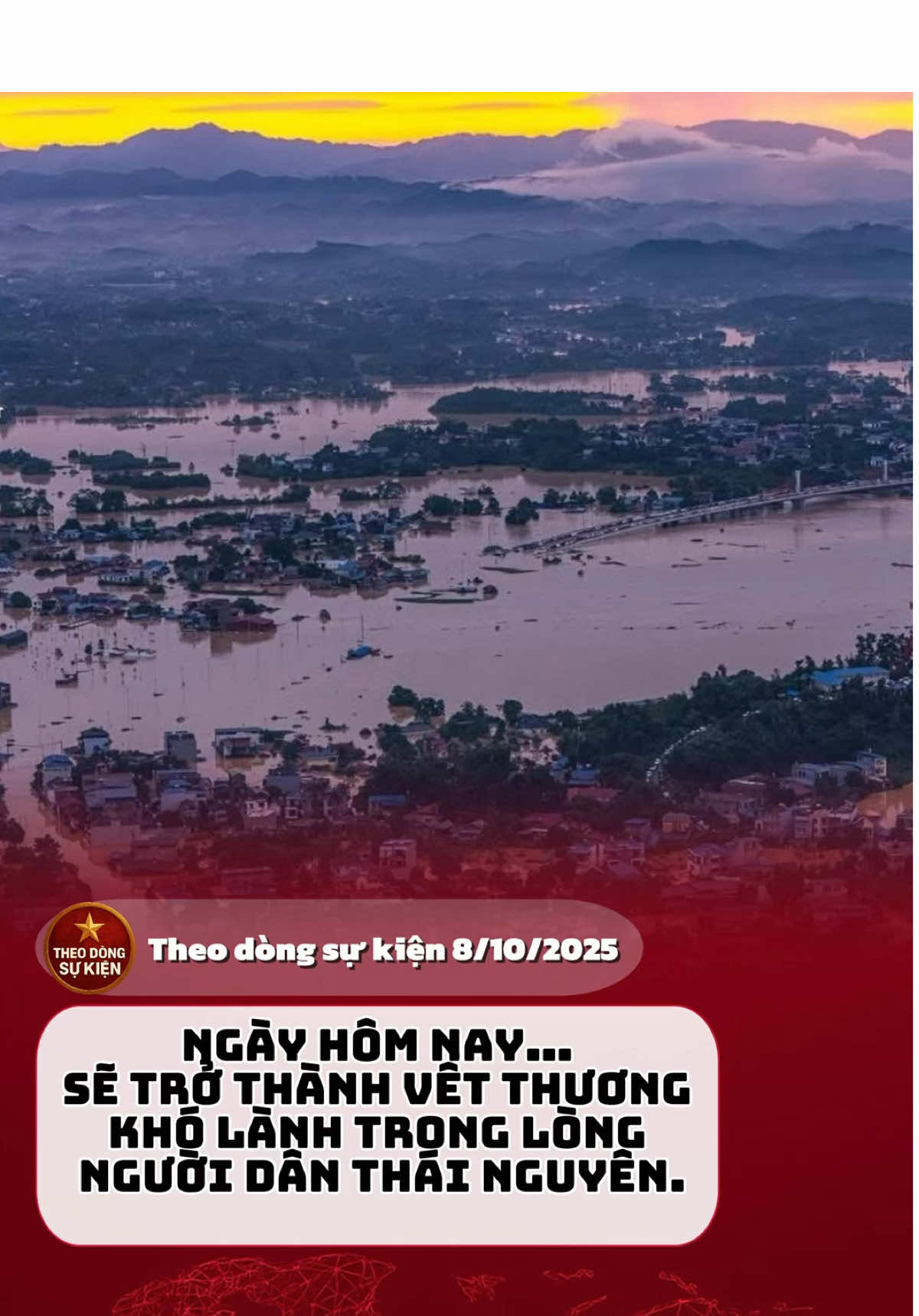 Ngày hôm nay… sẽ trở thành vết thương khó lành trong lòng người dân Thái Nguyên.  Cả thành phố chìm sâu dưới biển nước hung hãn. #baomatmo #thainguyen #ngaplut #thainguyenhomnay #mienbachomnay   