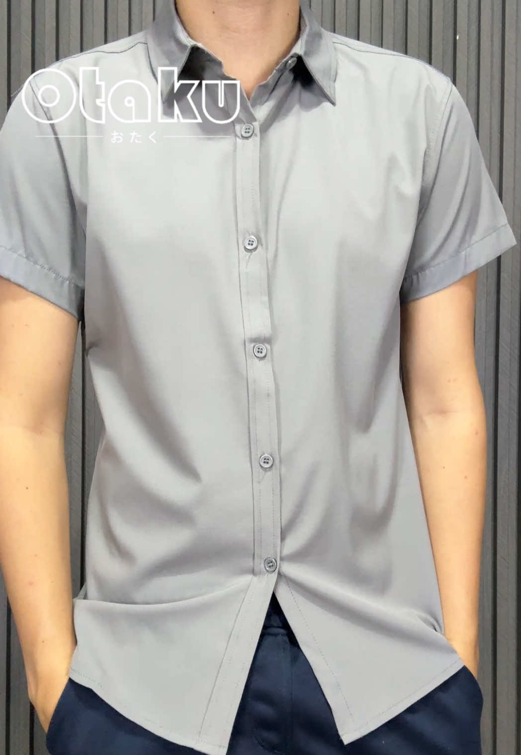 Otaku Grey Polo for men.  Checkout na! #otaku #otakuph #greypolo #OOTD #outfit 