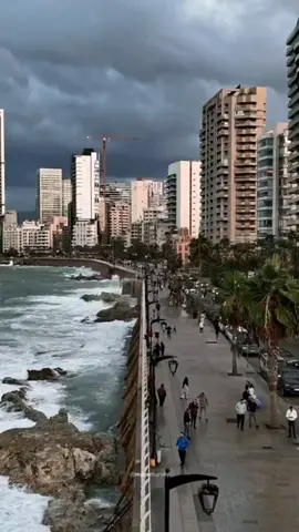 Here comes the rain in Beirut 📸 @maherbarake  