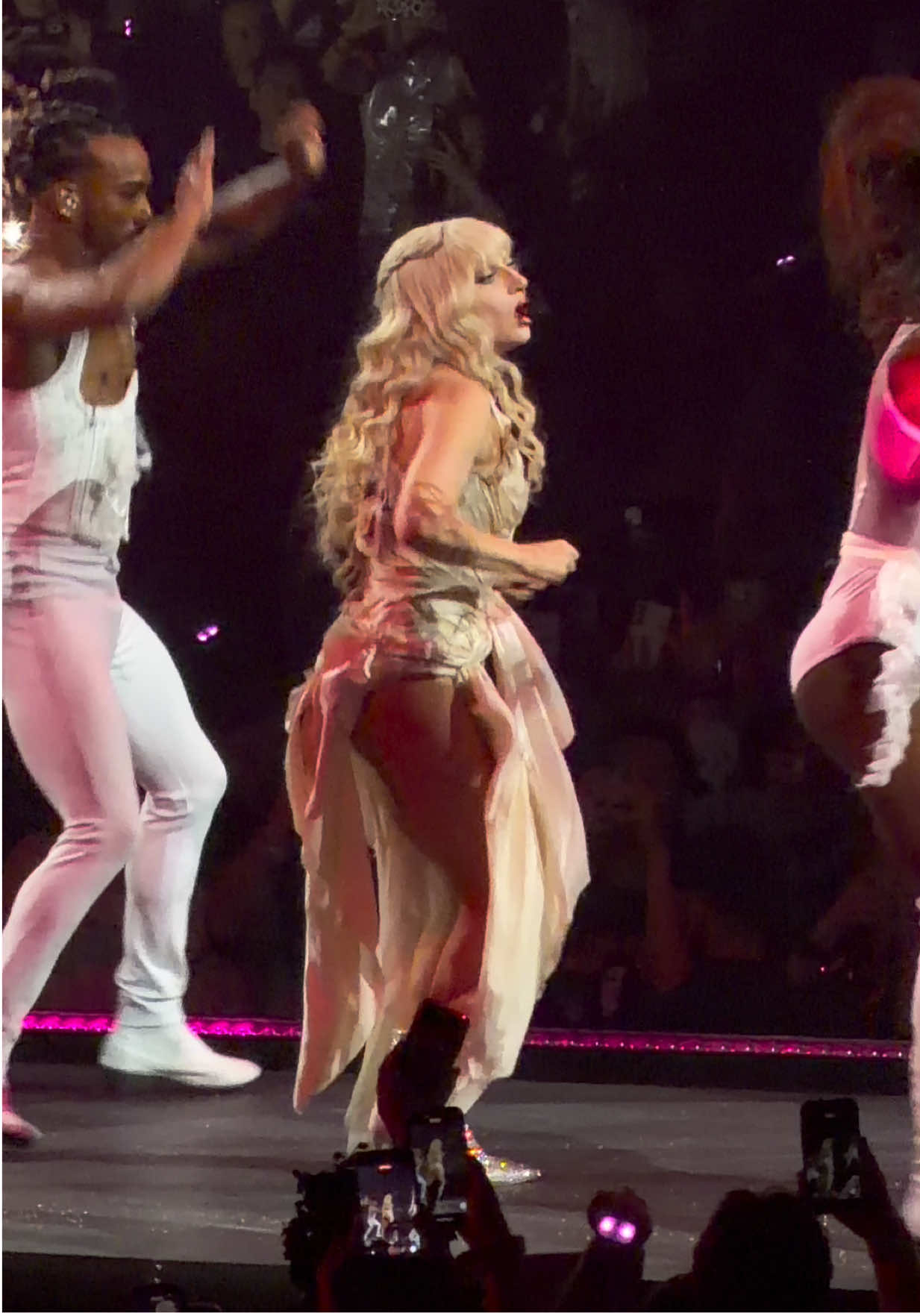 Let's have some fun, this beat is sick. Lady Gaga yesterday in Manchester (Night 1) @ladygaga #lovegame #mayhemballtour #gaga 