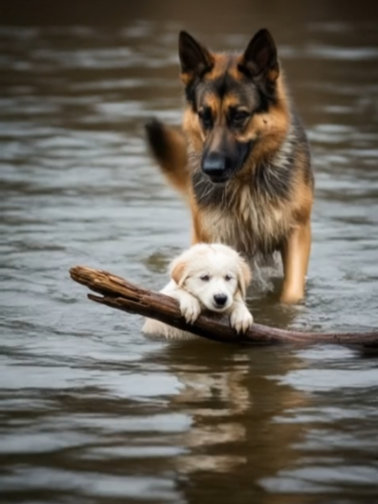 This K9 knows it's always time to help. #K9Rescue #Heartwarming #GoodBoy #DogGoals #Viral  