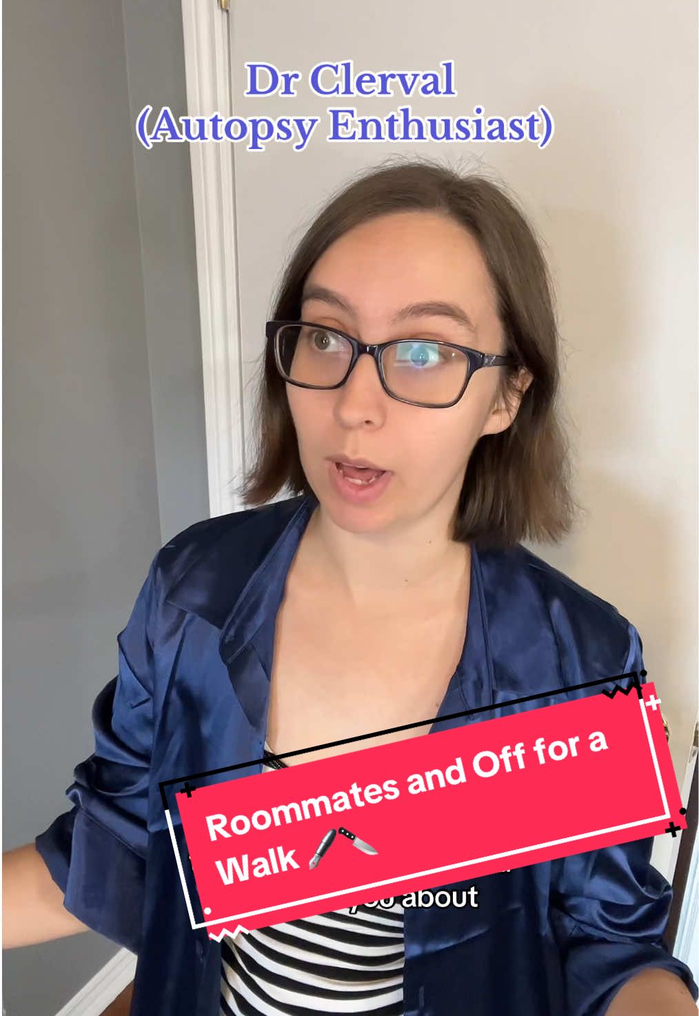 Roommates and Off for a Walk 🖋🔪 #roommates #writer #darkhumour #darkcomedy #horrorcomedy 