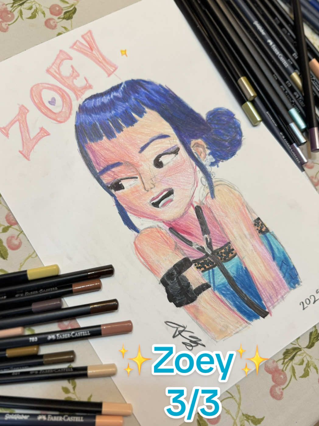 Eva deseneaza ✨Zoey✨ partea 3/3  *partea 2 aici@Ella Popescu  *partea 1 aici@Ella Popescu  #desen #kpopdemonhunters #9ani #evadeseneaza #ellapopescu