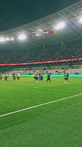 #شاهد تفاعل لاعبي المولودية مع الجماهير ❤️💚 #mca #ultras #virage_sud_mouloudeen #aem #rouge #vert 