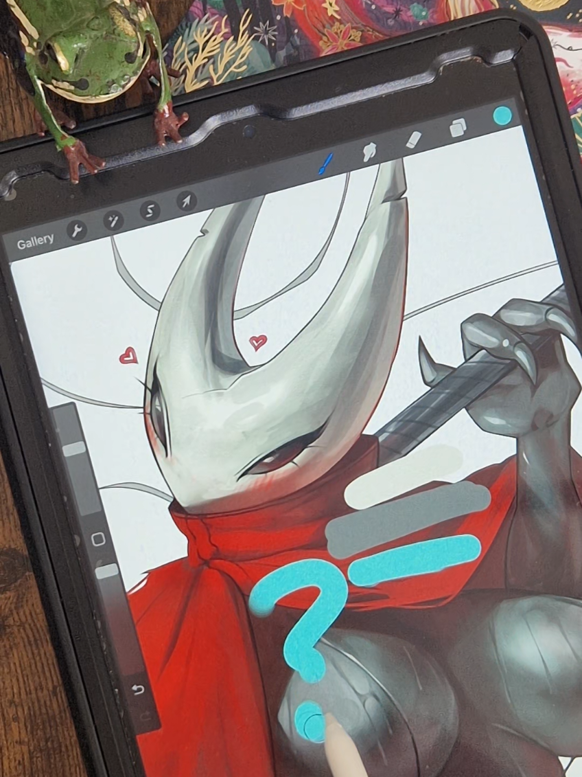 Shes wearing blue shoes, of course....👀 #Digitalartist #Smallartist #Silksong #Arttrend 