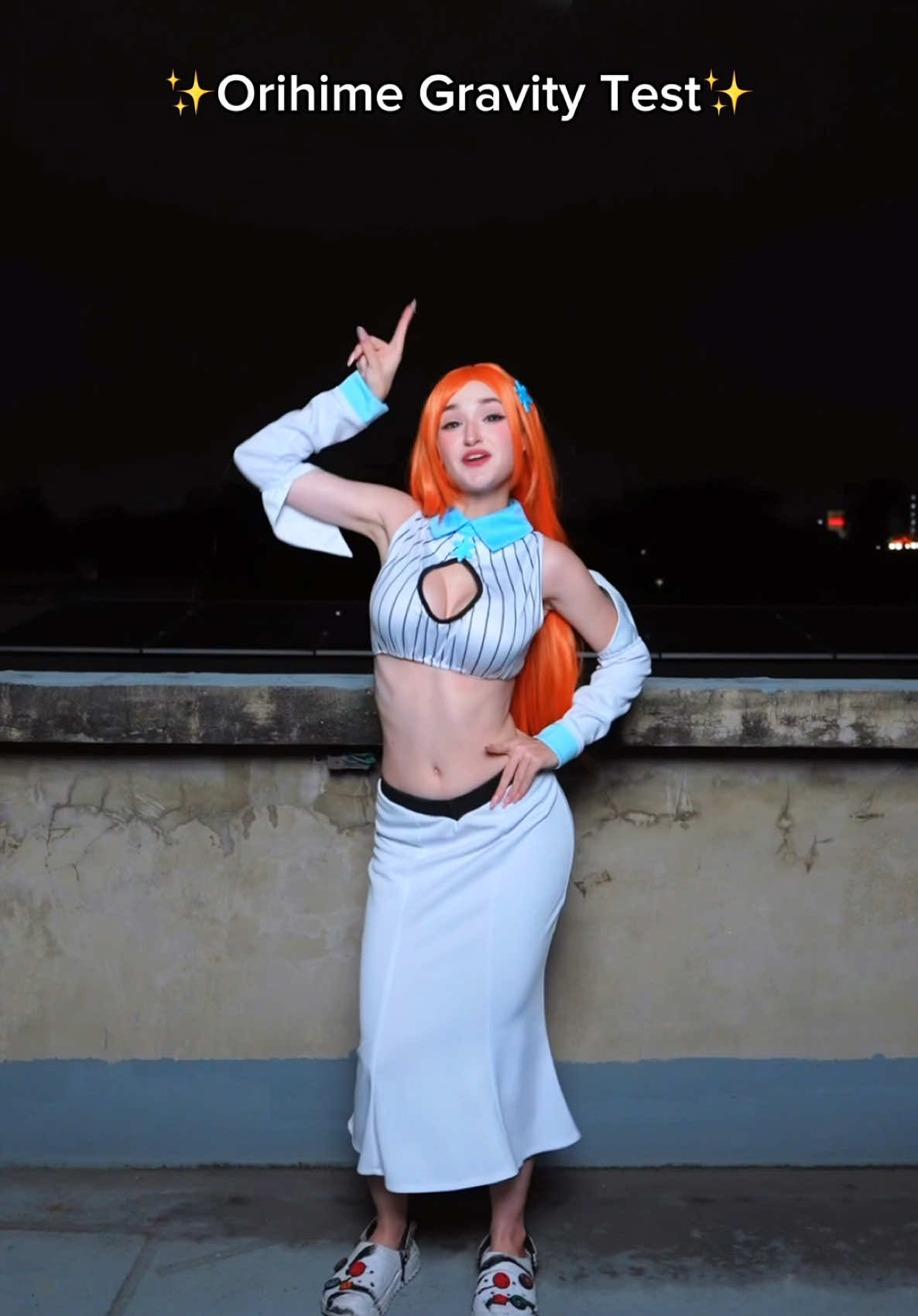 The new gravity sound💃🏻🔥watch till the end😂🙌🏻 #anime #bleach #orihime #gravity #fyp 
