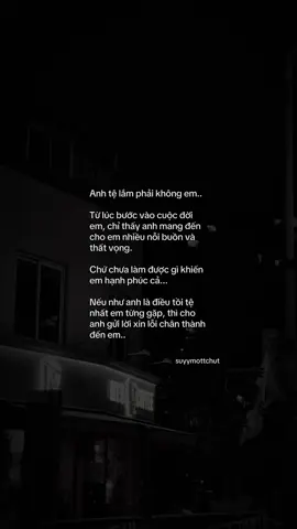 “Xin lỗi em..” #tamtrang #suyymottchut #fyp #viral 