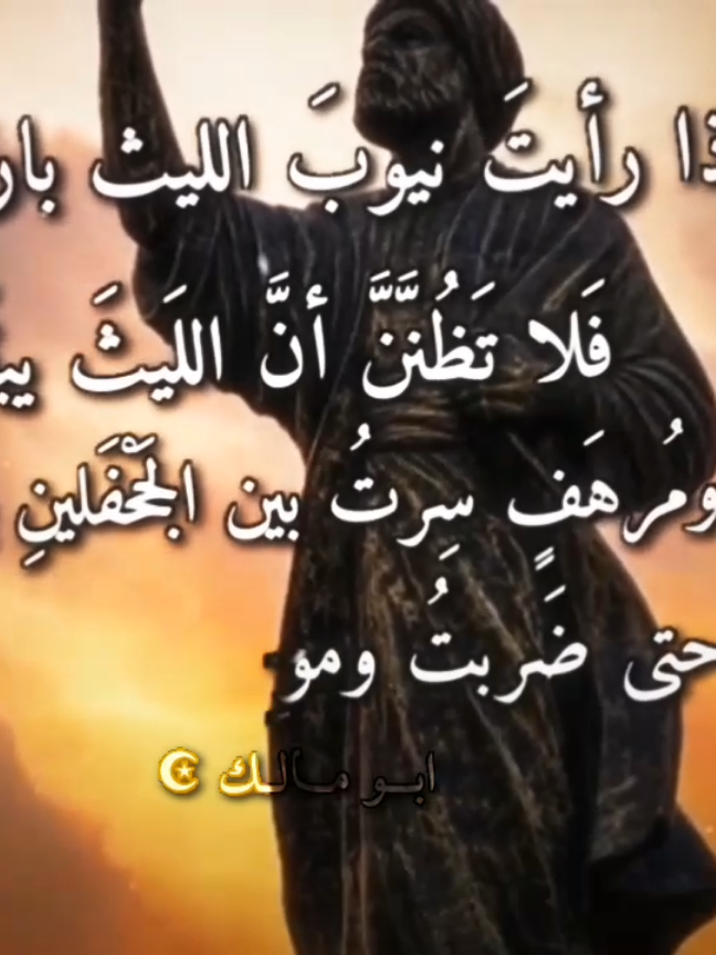 إذا رأيتَ نيوبَ الليث بارزةً ابو الطيب المتنبي ✒#المتنبي #شعر#foryoupage #اديت#viral 