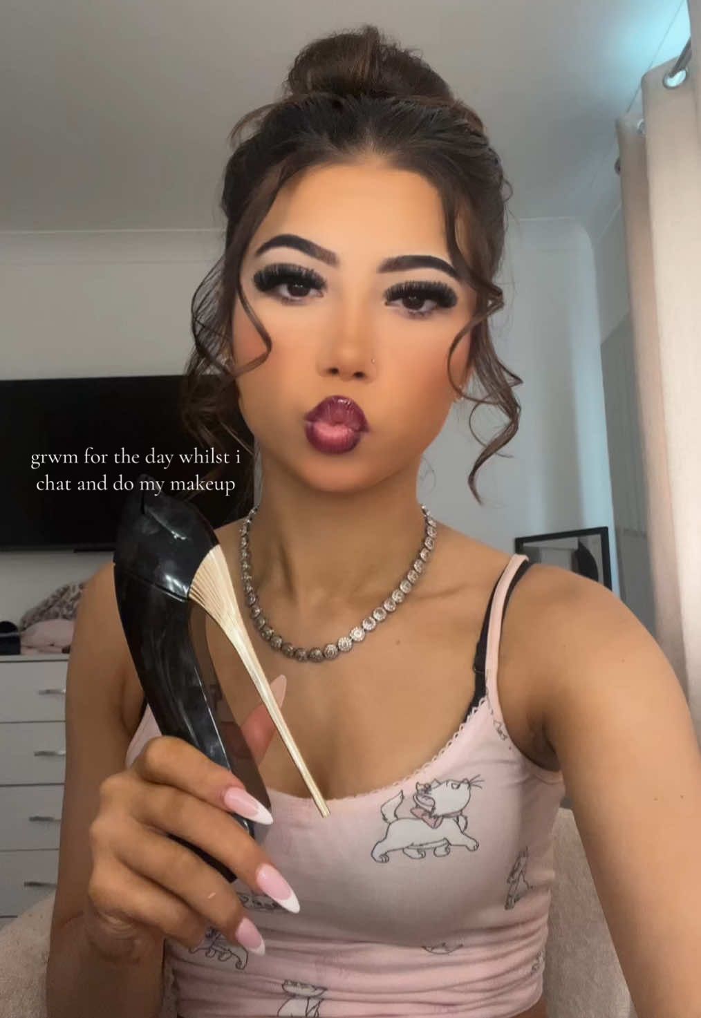 grwm for the day! #grwm #fyp #foryoupage #brunette #viral 