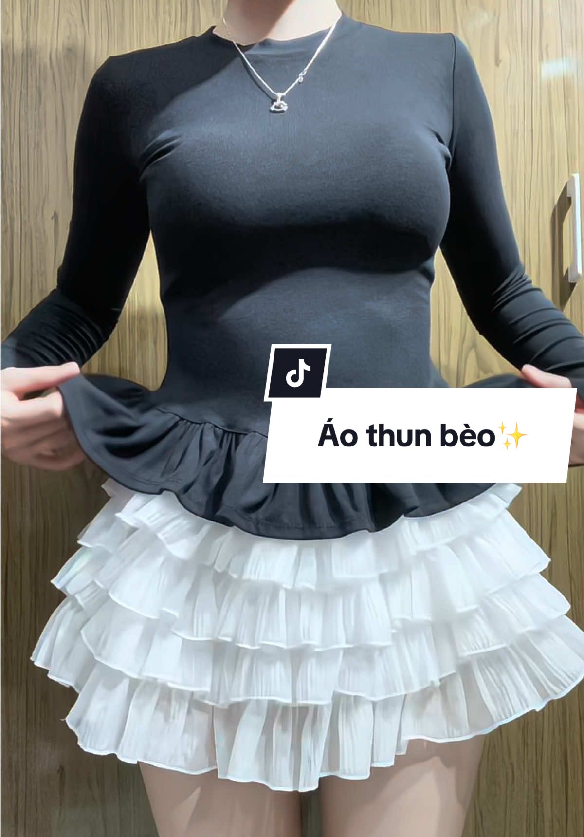 Áo thun dài tay phối viền trông iu hẳn ✨#aothunnu #aothundaitay #aothunombody #aothunkieu #xh 