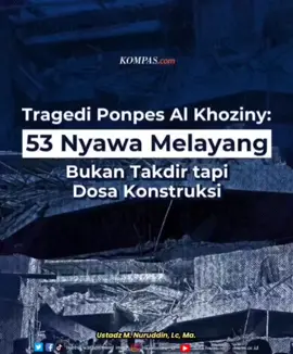 Ini menunjukkan bahwa jurnalis pun sebetulnya perlu belajar akidah dengan benar. Mengatakan sesuatu sebagai takdir Allah itu tidak berarti menafikan pentingnya tanggungjawab. Karena bagaimana pun keterlibatan dan peranan manusia itu memang ada. Tuhan mentakdirkan. Tapi manusia juga berperan. Karena itu dia dimintai pertanggungjawaban.  Sayangnya ada sebagian masyarakat kita yang memang merasa sulit untuk berbaik sangka kepada orang lain. Seolah-olah kalau orang lain bicara takdir itu artinya dia ingin lepas dari tanggungjawab! Padahal boleh jadi yang bersangkutan menunaikan tanggung jawab lebih dari apa yang kita harapkan. Cuma kita nggak tahu.  Saya melihat medsos itu seringkali disesaki oleh orang-orang yang lebih suka menyalahkan orang lain ketimbang menarik pelajaran untuk dirinya sendiri. Lebih suka menghakimi ketimbang berpikir secara teliti. Yang penting bicara dulu. Benar atau salah itu urusan belakangan. Dan itulah penyakit kita selama ini.  Menolak sesuatu sebagai takdir itu bisa melahirkan konsekuensi yang cukup serius. Sadar atau tidak, Anda  sedang menuduh Tuhan tidak tahu menahu tentang sesuatu yang terjadi itu. Kalau Tuhan tahu, ya berarti itu takdir-Nya. Dan keyakinan itu tidak berarti mengharuskan kita berdiam diri begitu saja. (Ustadz M. Nuruddin, Lc, Ma) ======================= * terus_Dapatkan Update info Hubbul Wathon Minal Iman_* Website : www.hwmi.or.id Telegram : https://t.me/hwmichannel Instagram : https://s.id/Ig_hwmionline_id Twitter : https://twitter.com/Hubbul_Wathon26?s=08 Youtube: https://s.id/DutaHWMIOfficial Tik tok : https://s.id/tiktok_hwmi Quotes HWMI : https://s.id/hwmi-Quotes #HubbulWathonMinalIman #NahdlatulUlama  #IslamNusantara #sorotanPublik   #fyp