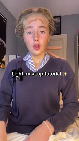 My light makeup routine 💄#makeup #makeuptutorial #lightmakeup #blowthisupforme #fyp 