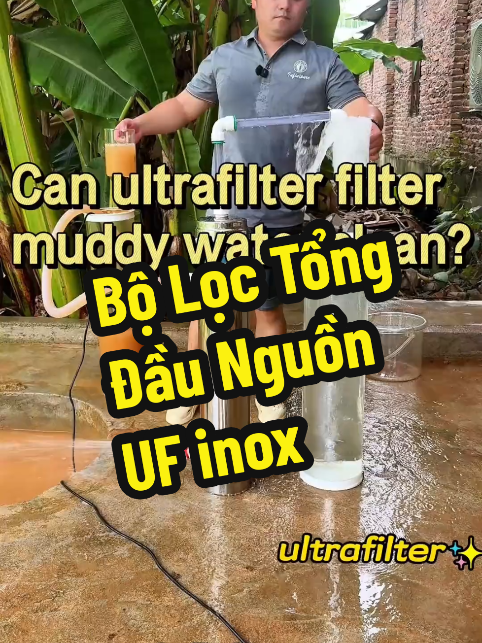 Bộ Lọc Tổng Đầu Nguồn UF inox #locnuoc #locnuocdaunguon #locnuocgiengkhoan #locnuocsinhhoat #locnuoctructiep 