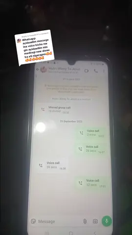 Replying to @tsega3571 WhatsApp vidio call አይሰረም?