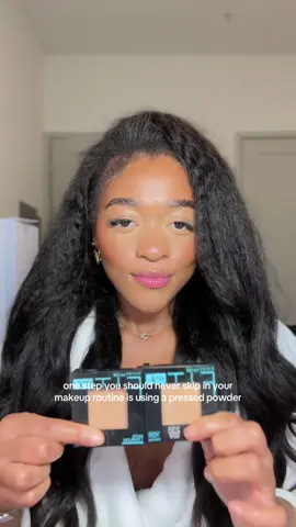 Using @Maybelline NY Pressed powders in the shades 235 Pure Beige under my eyes and 310 Sun Beige everywhere else. My sister put me onto these and they’re literally a game changer! #makeuphacks #makeuptips #pressedpowder #longlastingmakeup #settingpowder 