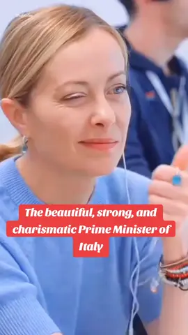The beautiful, strong, and charismatic Prime Minister of Italy #fyp #china #president #giorgiameloni #italy 
