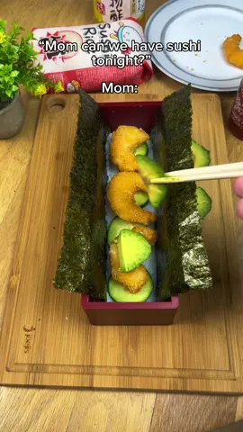 “We have sushi at home” 😭 #food #FoodLover #sushi #sushiroll #sushilover 