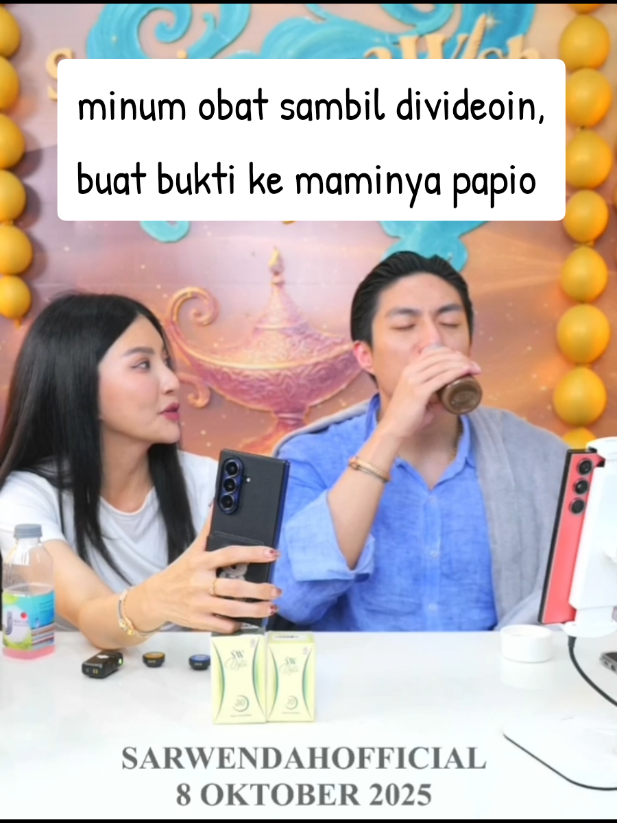 Bayi gede dikirimin obat maminya 🥰 #giorgioantonioc #sarwendahofficial #sargio #fyp 