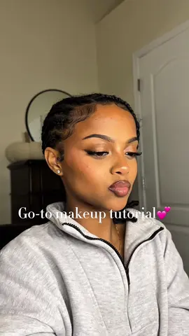 highly requested go-to makeup tutorial 💕  #makeuptutorial #gotomakeup #naturalbeauty #blackgirlmakeup 