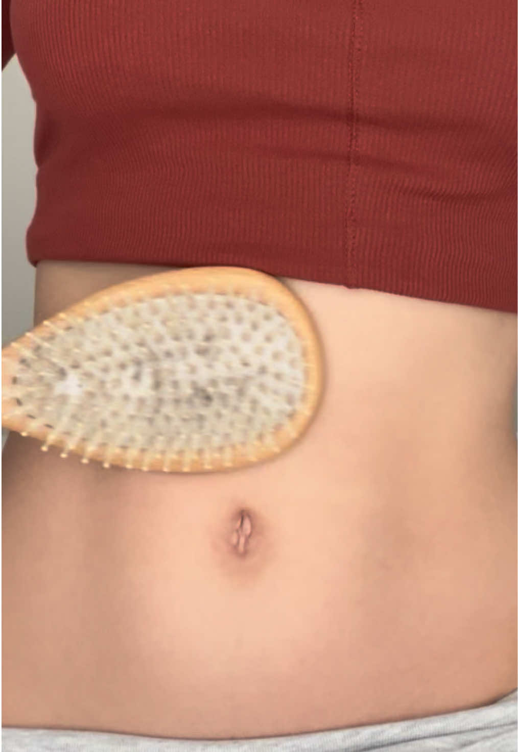 ASMR hair brush in belly is on youtube now #asmr #belly #bellybutton #tapping 