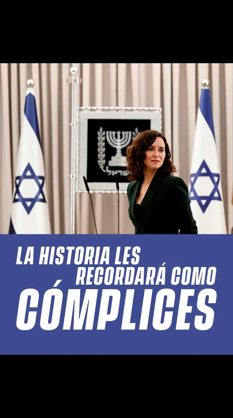 El Partido Popular es cómplice. #ayuso #partidopopular #israel #palestinalibre #trending 