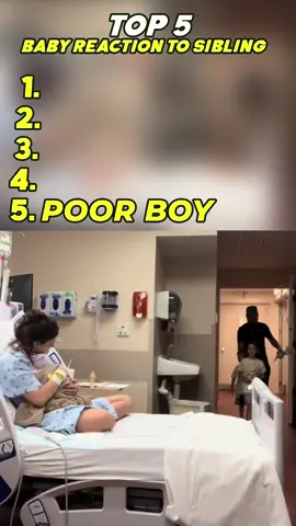 Top 5 Baby Reaction to New born❤️ | The # 1 is wholesome 🥹 | #cute#wholesome#babyreact #babiesoftiktok#fyp 