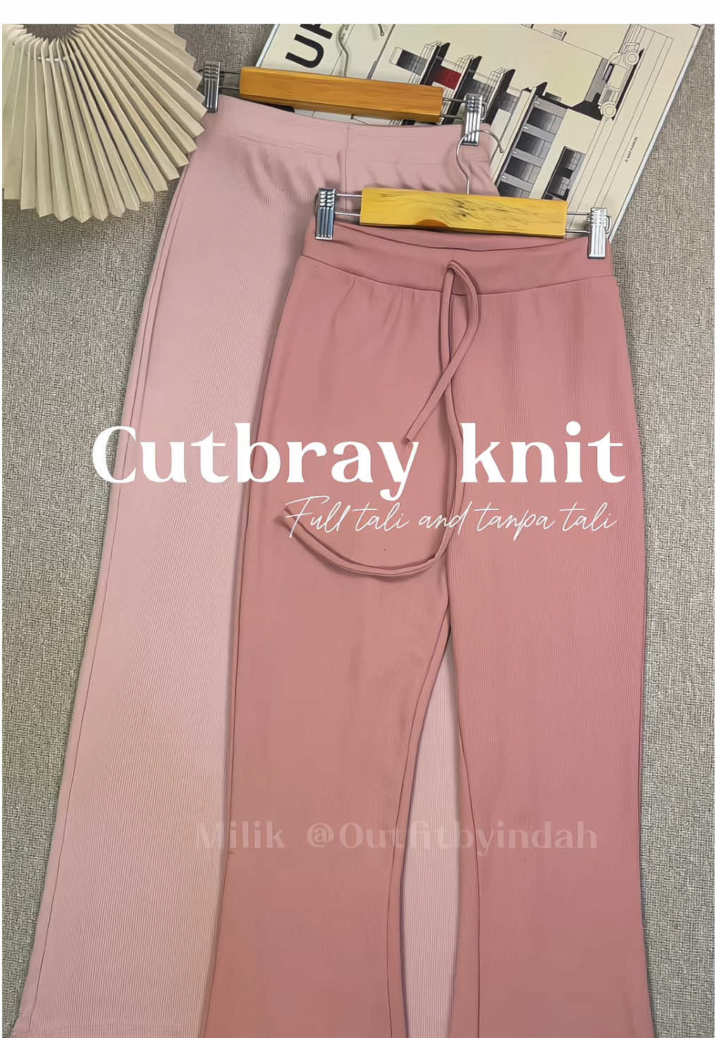 Cutbray knit lagi ya guys😁😅#cutbraypetite #cutbray #flaredpants #