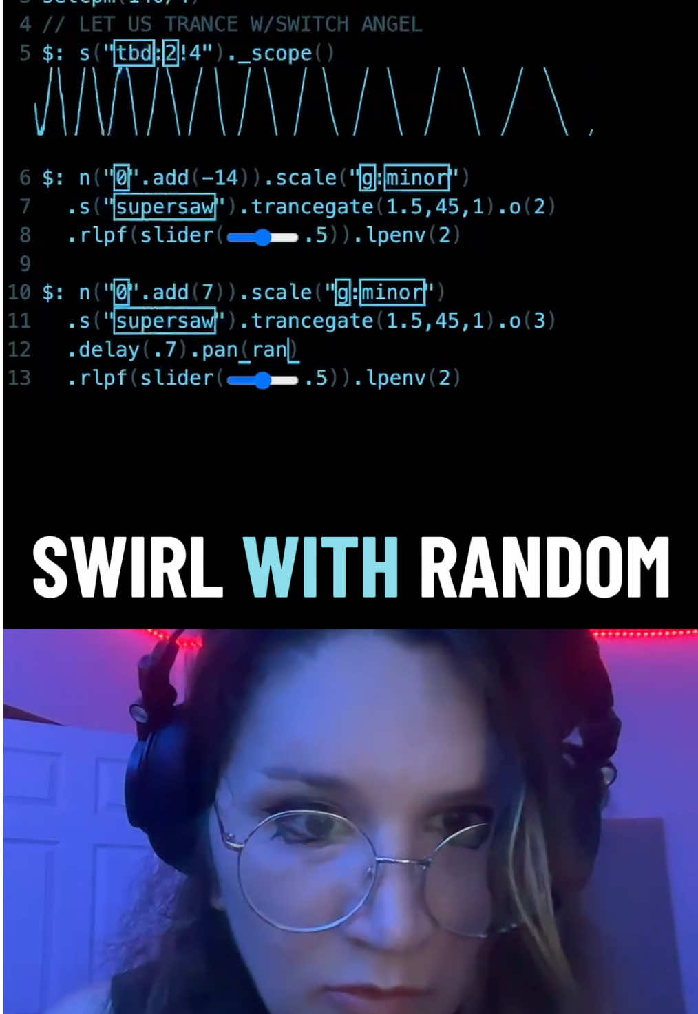 How I make mind melting dancing trance music with code  #livecoding #algorave #electronicmusic 
