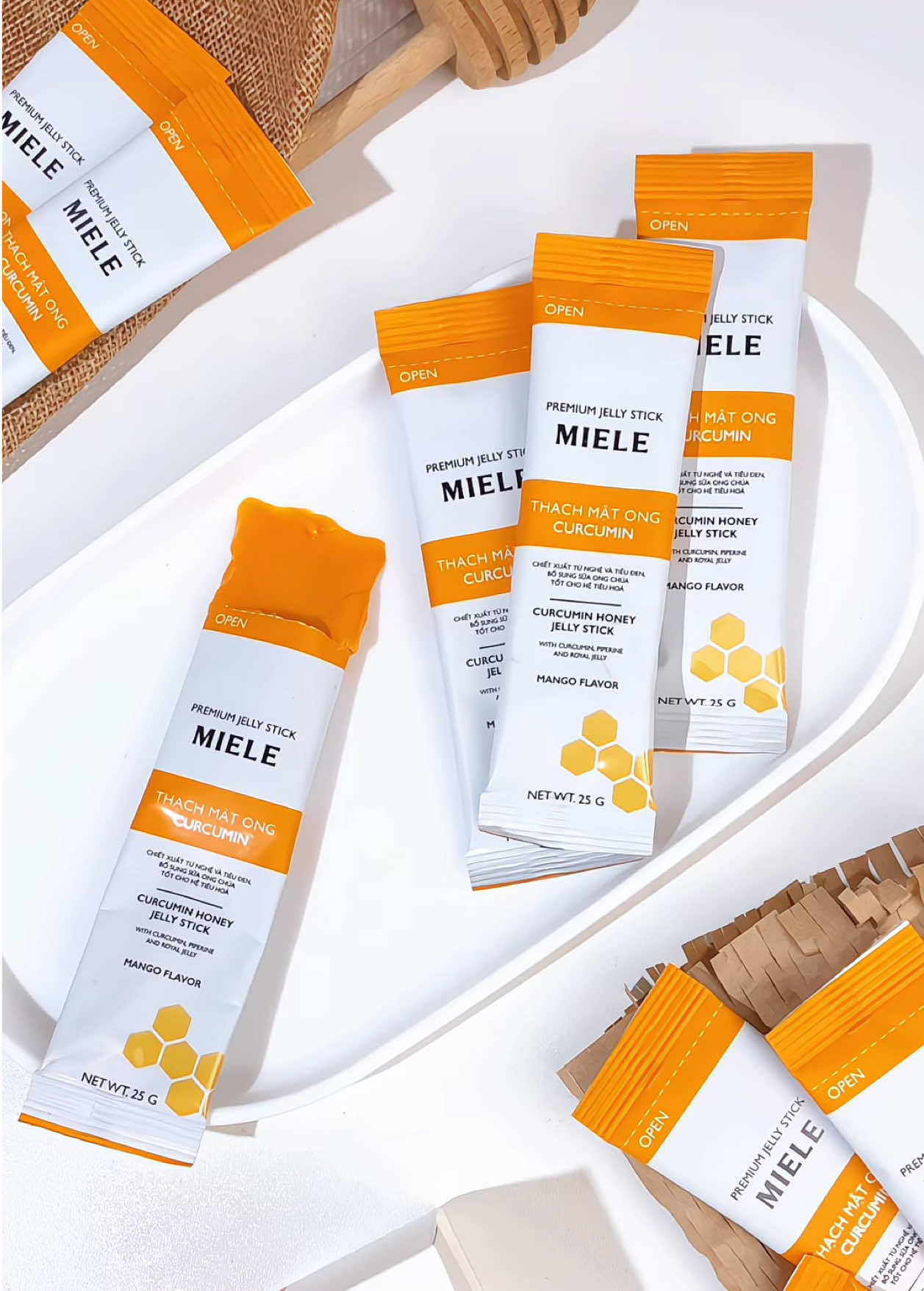 Chiếc thạch mật ong vị xoài nhon nhon #miele #thachmatong #curcumin #matongmiele 