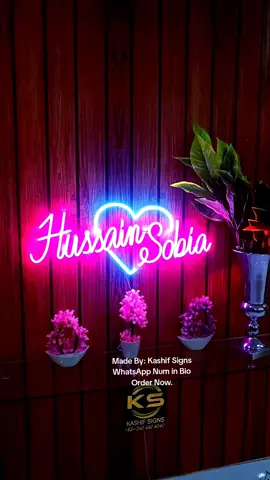 Neon Light Couple Names sign made by #kashifsigns  #neonname #foryourpage #ledboard #fyp 