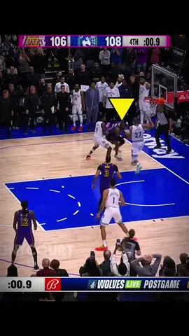 Crazy 7 Pts Comeback in Final 30 Seconds (Almost) 😶‍🌫️ Lakers vs T-Wolves #NBA #basketball #lakers #timberwolves #lebron 