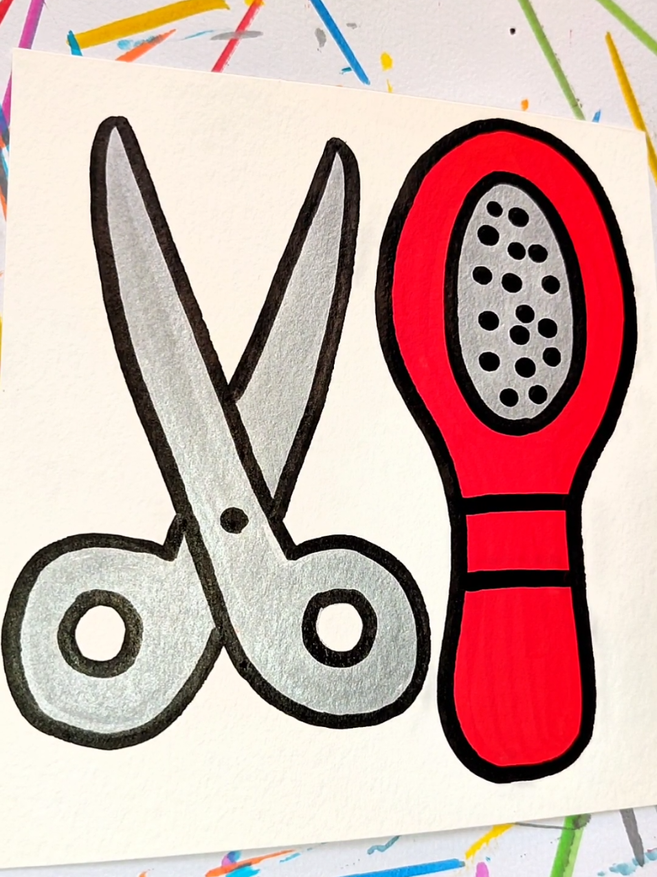 Asmr Coloring Page 🥰♥️ #asmr #coloring #asmrsound #satisfying #painting 