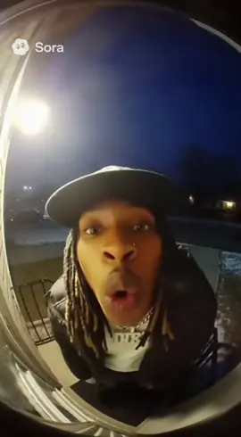king von spotted on door cam in 2025 #kingvon #clips #music #doorbell 