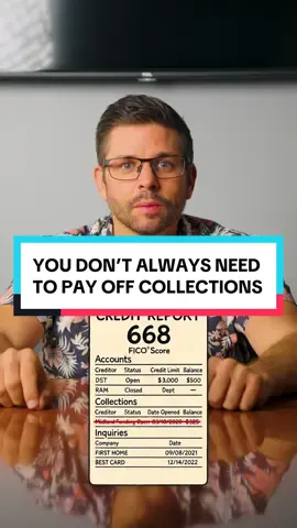 You don’t always need to pay off collections… - #creditscoretips #creditscore #credit #creditrepair #debtcollection 
