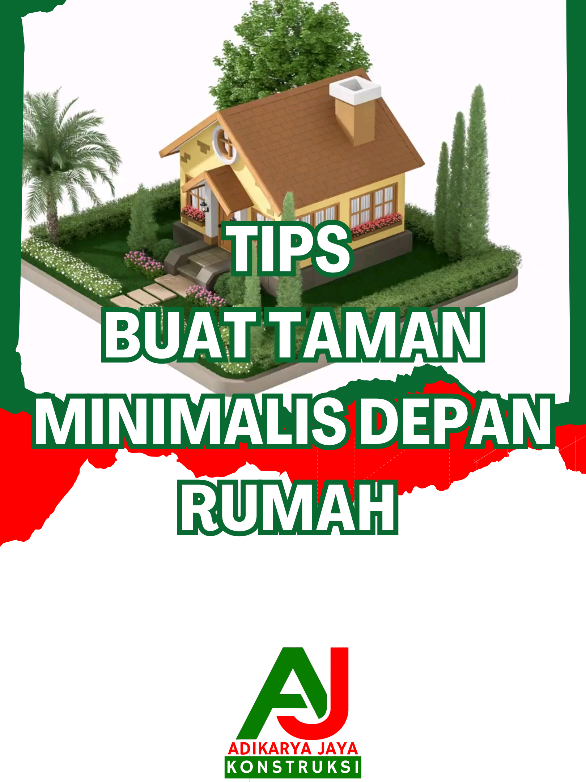 Untuk membuat taman minimalis depan rumah, atur tata letak dengan cermat, pilih tanaman yang mudah dirawat dan sesuai dengan iklim, gunakan pot dan elemen dekorasi yang simpel, serta pertimbangkan penggunaan pencahayaan dan bahan alami seperti batu atau kayu.  Selain itu, pastikan ada drainase yang baik, manfaatkan ruang secara vertikal jika lahan terbatas, dan jangan lupa untuk memelihara taman secara rutin agar tetap rapi dan asri.  Butuh jasa konstruksi? Hubungi Kami CV. Adikarya Jaya Konstruksi, specialist: - Desain Bangunan - Jasa Konstruksi - Jasa Renovasi - Dll CP : 087886451863 www.adikaryajayakonstruksi.com *dari berbagai sumber #fyp #viral #shorts  #kontraktor #indonesia🇮🇩 