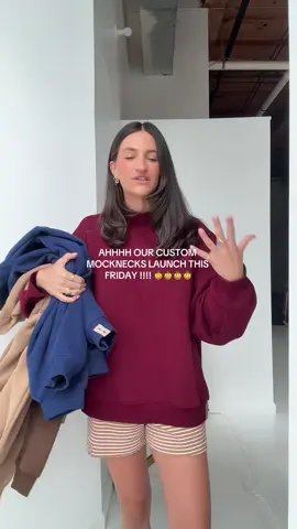 plain, affordable, high quality mock neck sweatshirts in the cutest fall colors !!!! #sweatset #SmallBusiness 