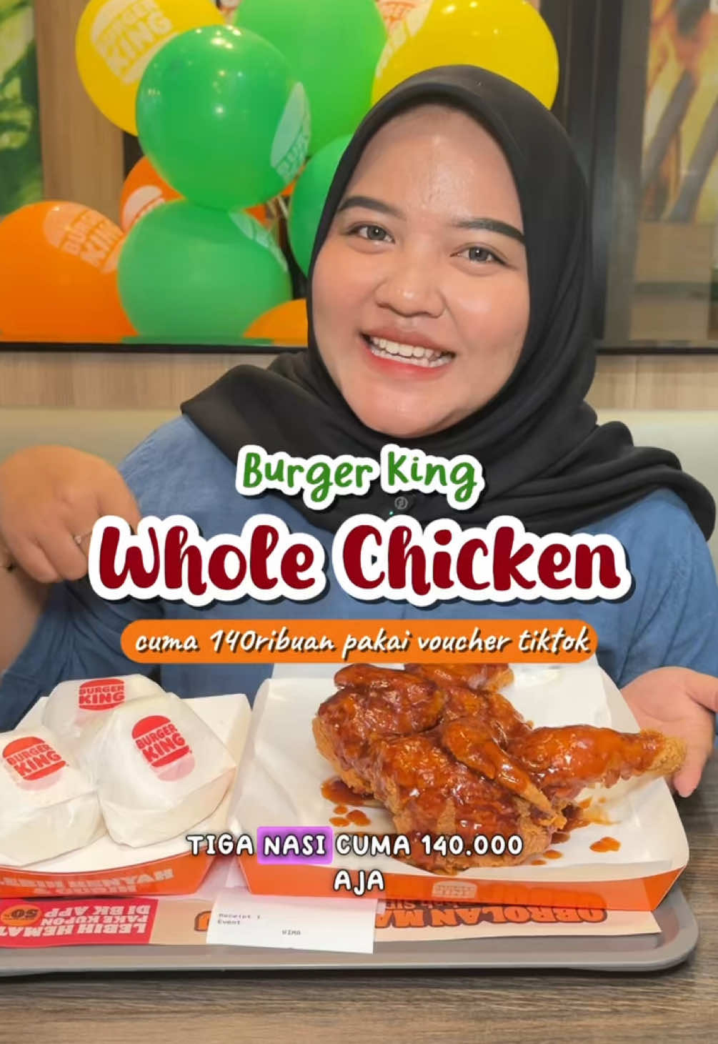 menu baru burger king, lebih hemat lebih puas kalau makan rame rame, cuma 140ribuan aja lohh🤩 yuk klaim promo ini sekarang juga!! #burgerking #wholechicken #promomakan1010 #nexentertaiment #nexburgerking 