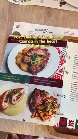 📌A must-visit traditional Csárda in Budapest downtown is @Puli & Juhász Restaurant  ⬇️I highly recommend you to try: 🥘Beef tartare with garden vegetables  🍲Fisherman’s Soup 🐷Fried pork cutlets with bacon and fried dollar potatoes  🍰Somló cake  Address: 📍 Budapest, Dob u. 19, 1074 Surround yourself with the restaurant’s authentic charm and cozy comfort as you savor every bite of your meal. 🇭🇺Will you visit Puli & Juhász in your next trip?  Reklám #budapestfoodguide #BudapestRecommendations #puliandjuhasz #budapestrestaurants #hungarianfood 