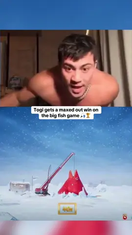 Togi gets a maxed out win on the big fish game 🎣🏆 #kickstreaming #togi 