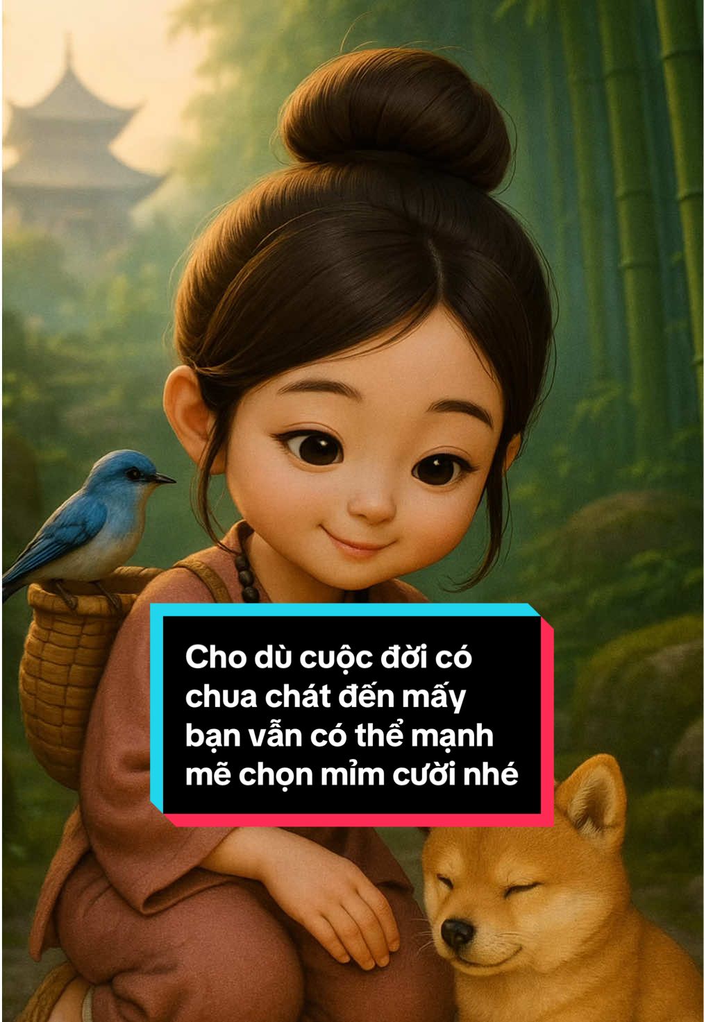 Cho dù cuộc đời có chua chát đến mấy bạn vẫn có thể mạnh mẽ chọn mỉm cười bước tiếp nhé...#cuocsong #tichcuc #viral #fyp #vuivemoingay❤️ 