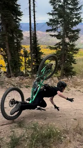 TOTALLY TUBULAR 🤙🏻😎 #fail #mountainbike #colorado #bikecrash #flip 