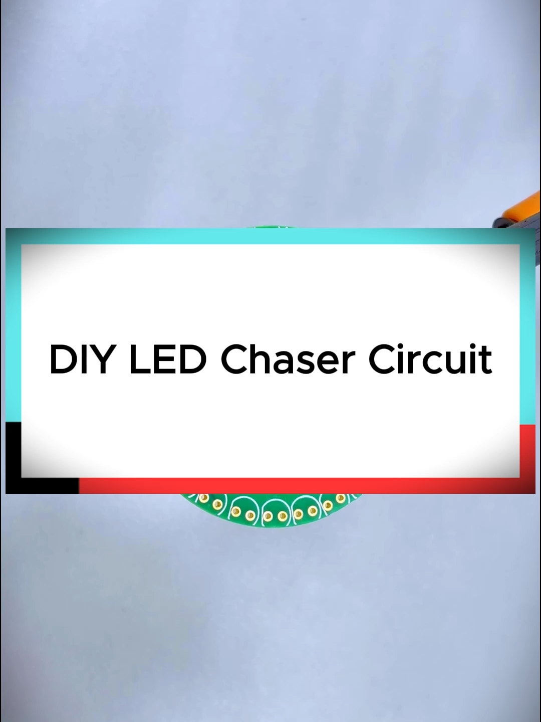 DIY LED Chaser Circuit. #diyelectronics #induction #plasma