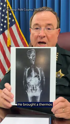 Polk County Sheriff Grady Judd said a man tried to smuggle a thermos into the jail by having it inserted inside of him. Click the link in our bio to read more. #news #fox13news #polkcounty #florida