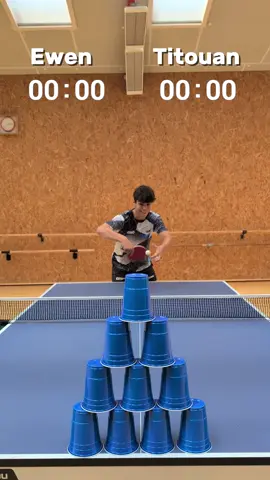 who will be the fastest🤩 #tabletennis #pingpong #gewo 