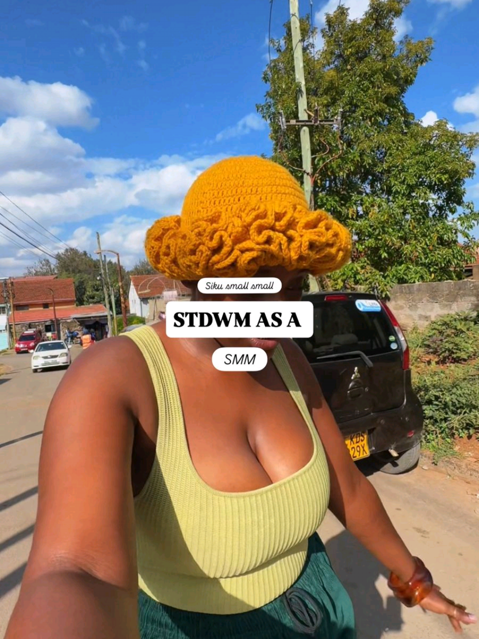 Just another “light work” day as a social media manager.Running on vibes and late-night shoots that test my soul 😂✨ #Sisinei 