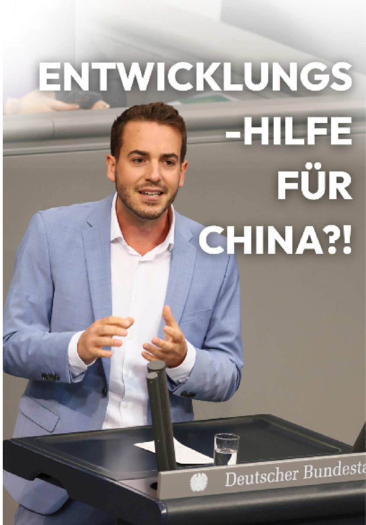 Nein, Deutschland zahlt keine Entwicklungshilfe an China. Die AfD verbreitet hier mal wieder Fake News. Warum China trotzdem in den Statistiken der deutschen ODA-Mittel (steht für „Offical Development Assistance) aufhehfpjer wird, erfahrt ihr hier. Was sagt ihr dazu? 🤔 #bundestag #entwicklungszusammenarbeit #faktencheck #rede 