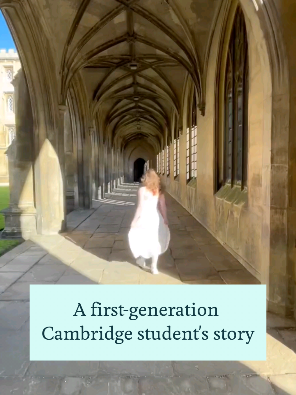Meet Olivia, a first-generation university student, who is now in her second year at @jesuscollegecam There is still a little time to get your application to Cambridge in – the deadline for submission is 15 October. Tap the link in @cambridgeuniversity's bio for how to apply. #Alevels #University #ApplyToCambridge #CambridgeUni #Uni