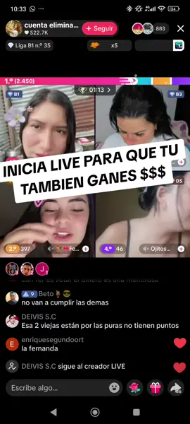 Inicia live y empieza a ganar tu también, no es necesario tener muchos sefuidores...  #LIVEIncentiveProgram #LIVEwithlowfollowers #PaidPartnership 