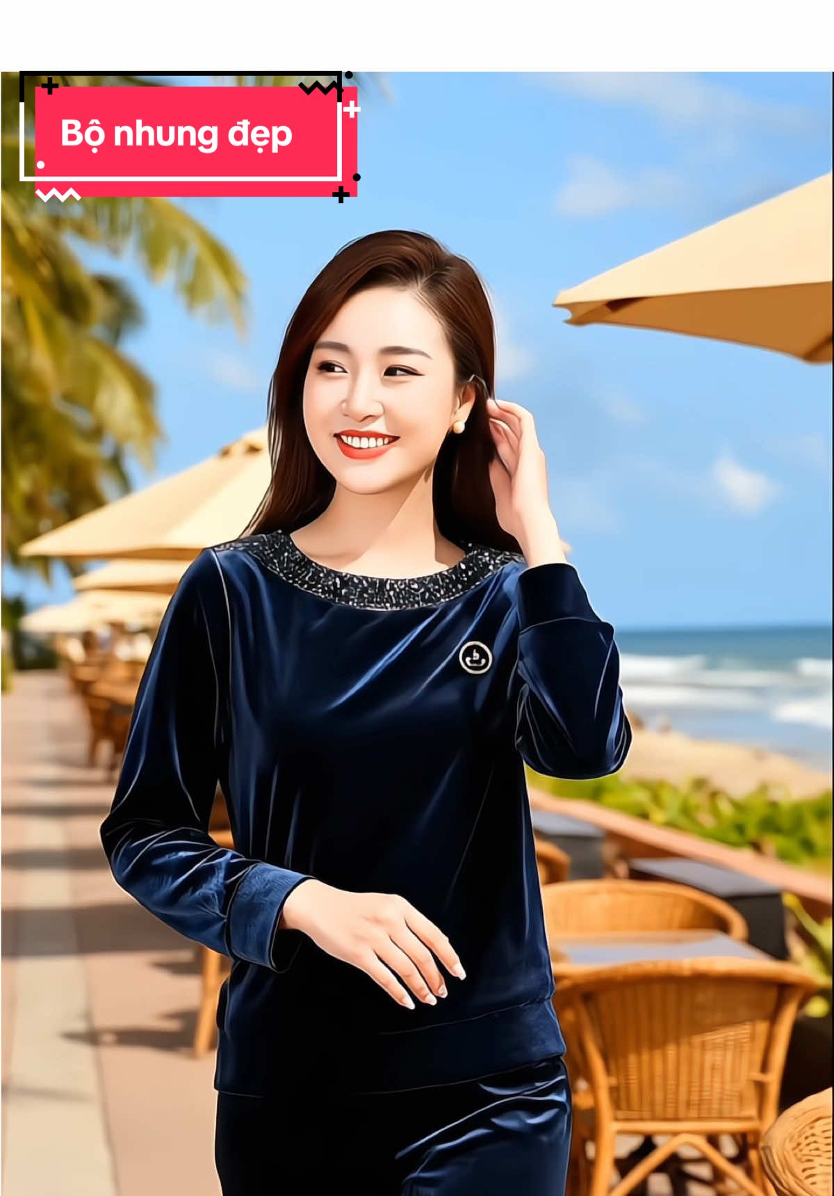 Bộ nhung đẹp cho chị em diện mùa đông #TikTokAwardsVN #hangshoping #macdepmoingay #quanaotrungnien 
